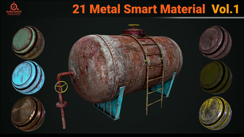 High-Detail Metal Smart Material / substance painter Vol.1