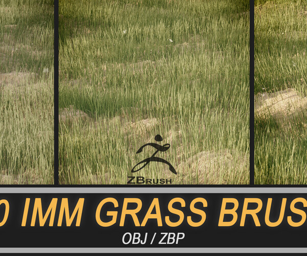 ArtStation Grass Brush IMM + Obj Vol.2 Brushes
