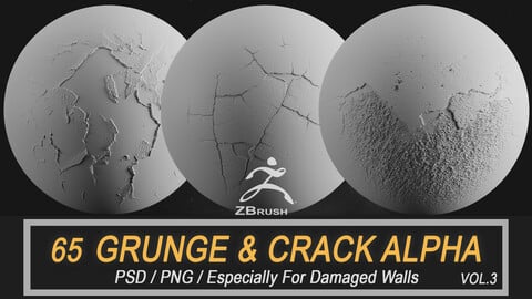 65 Grunge and Cracks Alpha For Walls Vol.3