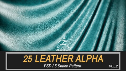 25 Leather Alphas Vol.2 ( 5 Snake Leather )