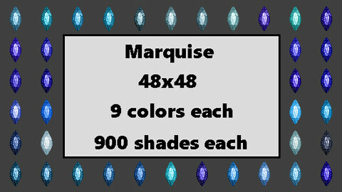 Marquise Cut Gemstones [48x48]