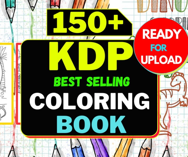 ArtStation - 150 amazon KDP coloring book bundles for kids adults