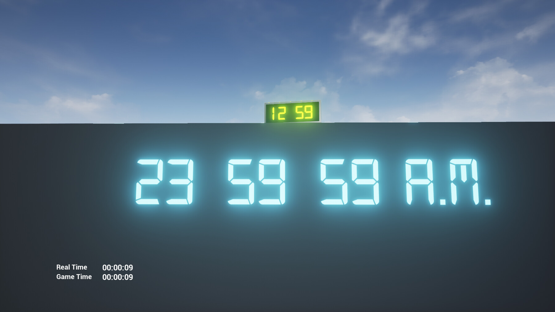 ArtStation Digital Time and Alarm Clock [Unreal Engine 4/5 Asset Pack