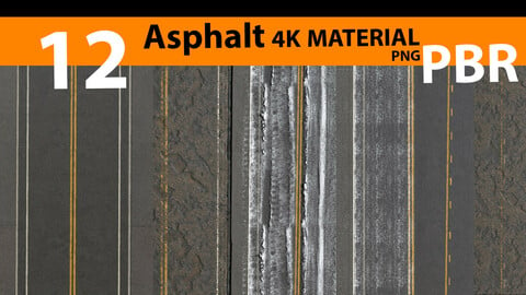 12 Asphalt 4k matrial-PNG-PBR