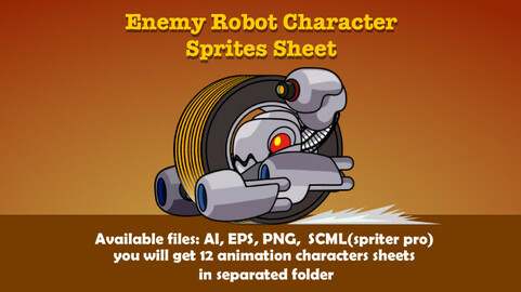 Enemy robot character sprite