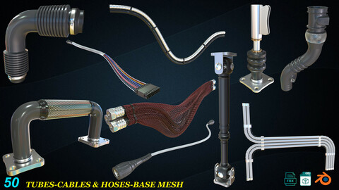 50 Tubes-Cables & Hoses_Base Mesh