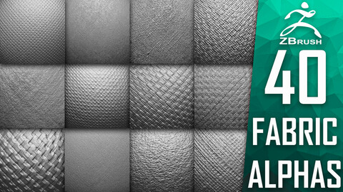 40 Fabric Alphas Vol.10 (ZBrush, Substance)