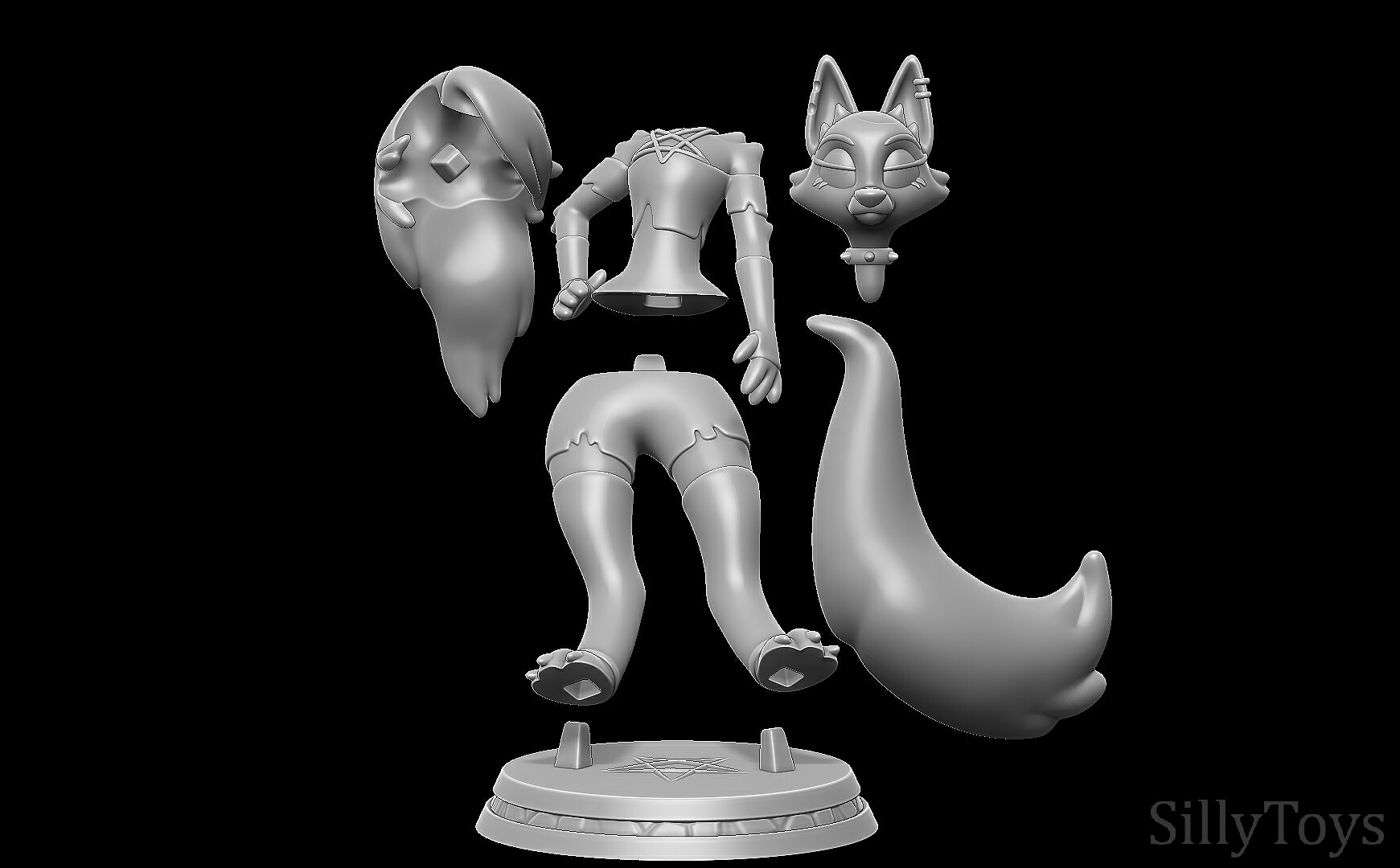 ArtStation - loona - Helluva Boss 3D print model | Resources