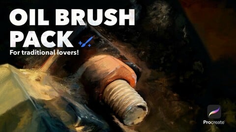 Digital Oil Brush For Traditional lovers! Procreate Brushes
