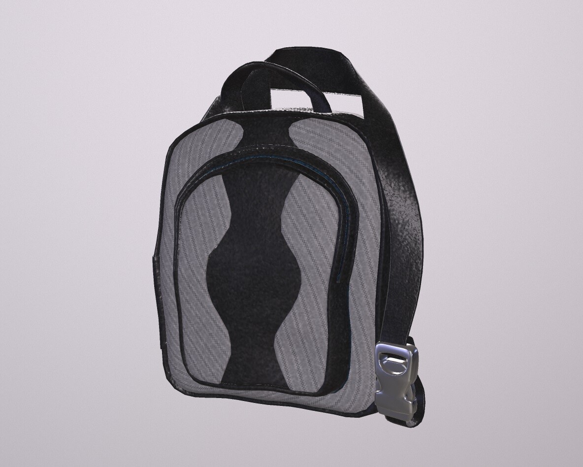 one strap leather backpack