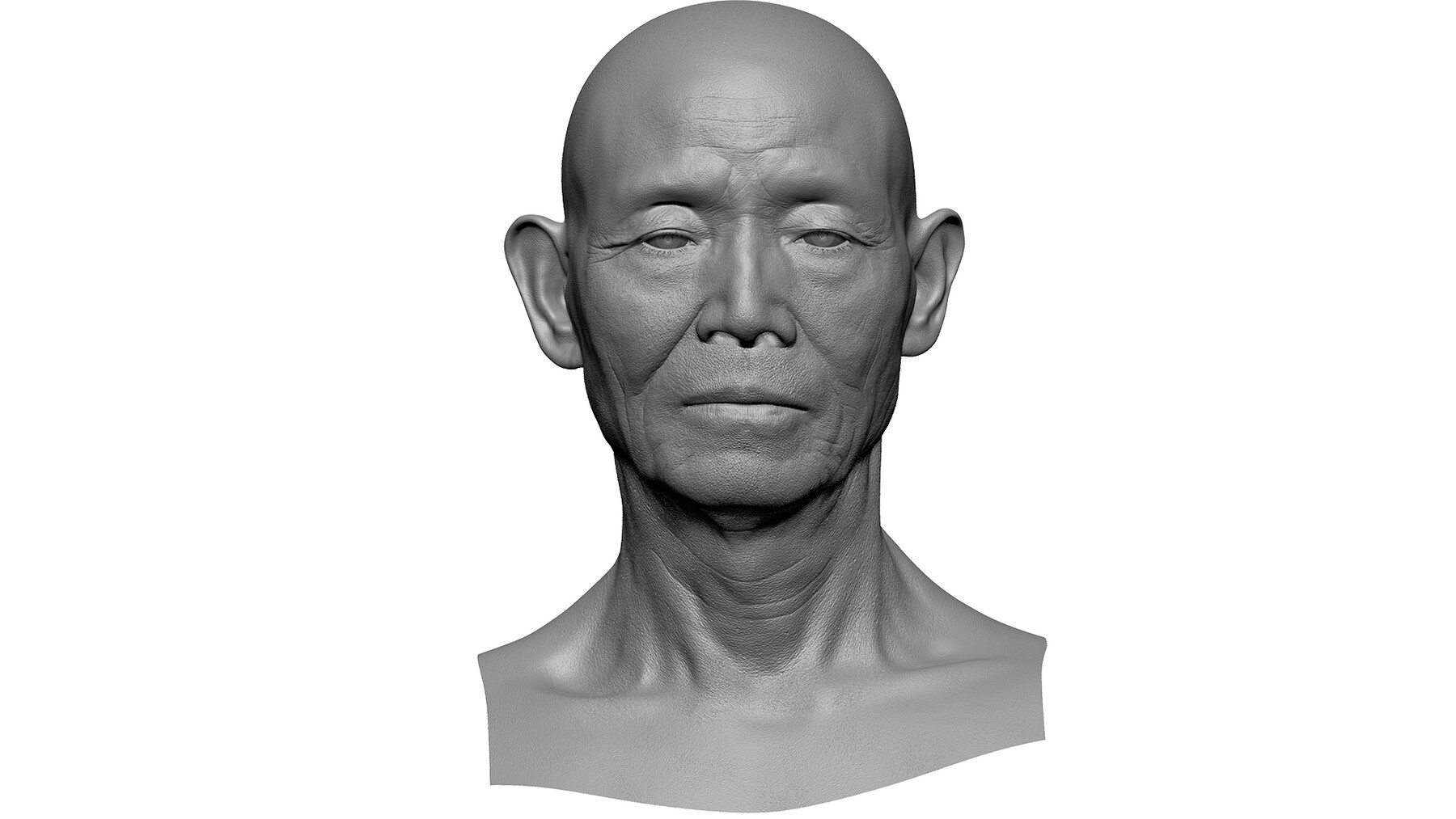 ArtStation - Retopologized Male 3D Head scan | Ike Hidetsugu | Game Assets
