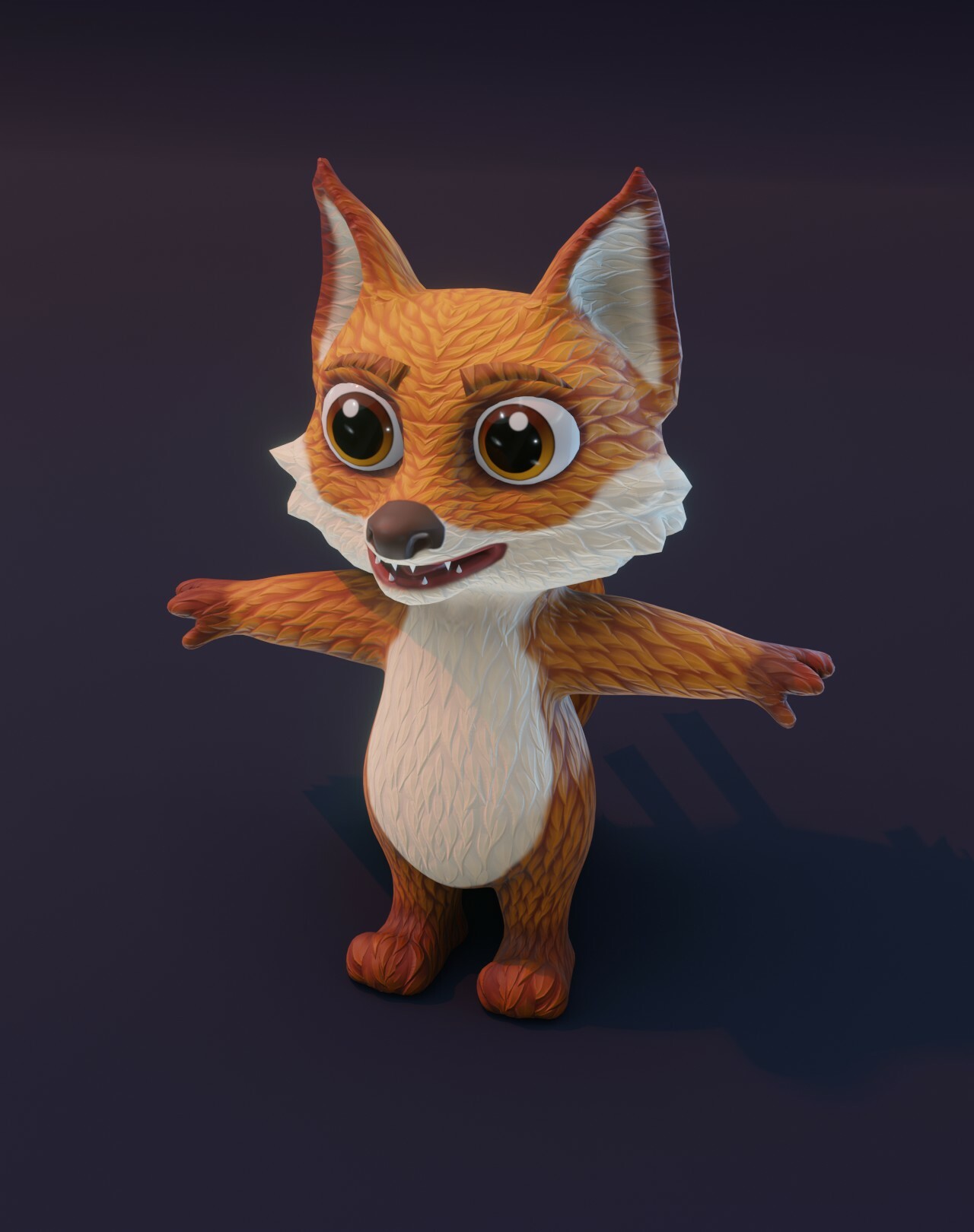 ArtStation - Cartoon Fox Animated 3D Model | Game Assets