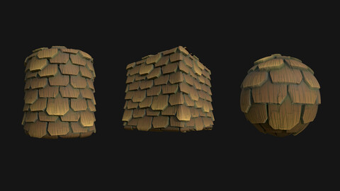 Stylized Roof5 PBR Texture