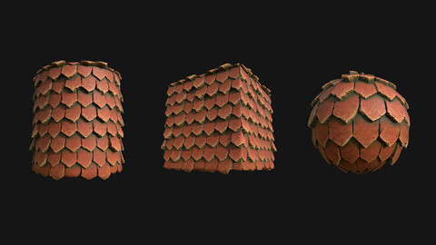 Stylized Roof8 PBR Texture