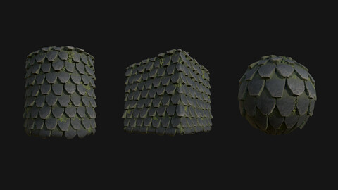 Stylized Roof12 PBR Texture