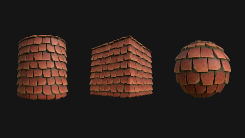 Stylized Roof6 PBR Texture