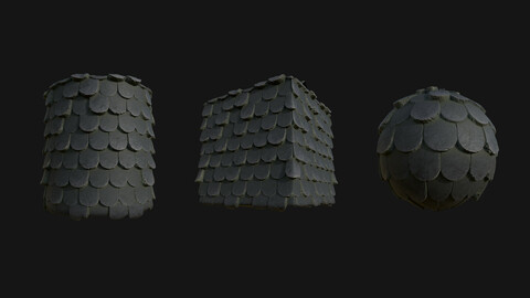 Stylized Roof14 PBR Texture
