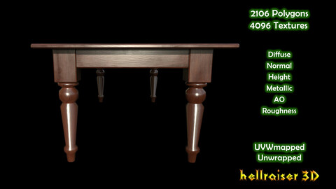 Table - PBR - Textured