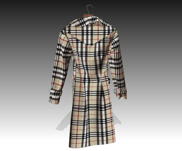 ArtStation - BURBERRY RAINCOAT low-poly | Game Assets