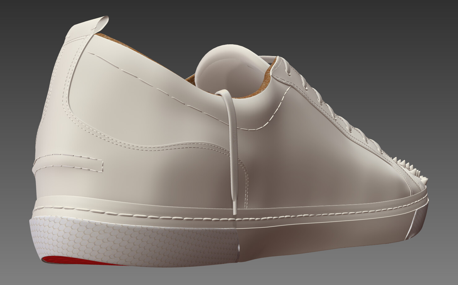 Pro - Louboutin Classic Shoes 3D model High and Low Poly 3D model