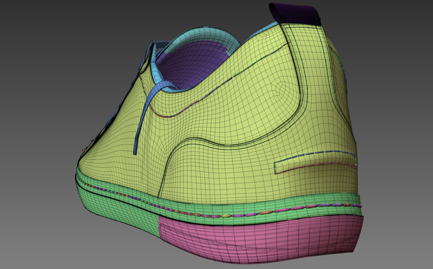 Pro - Louboutin Classic Shoes 3D model High and Low Poly 3D model