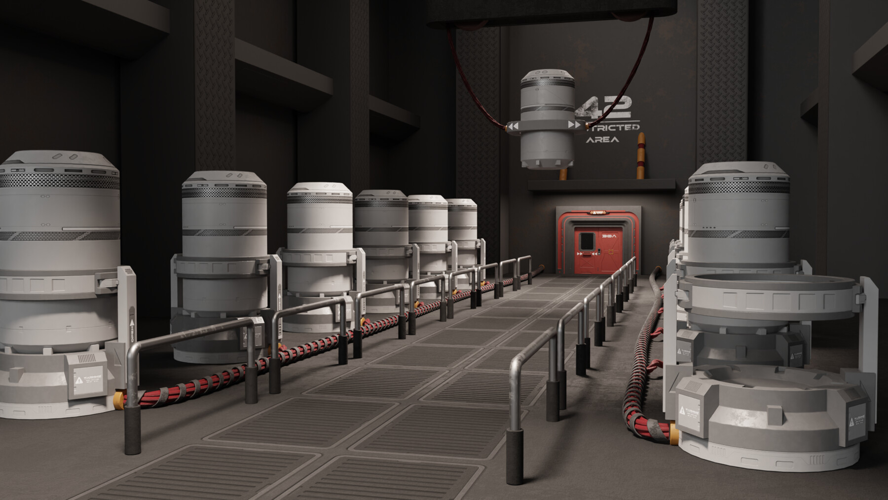 ArtStation SciFi Power Generator (GameReady) Game Assets