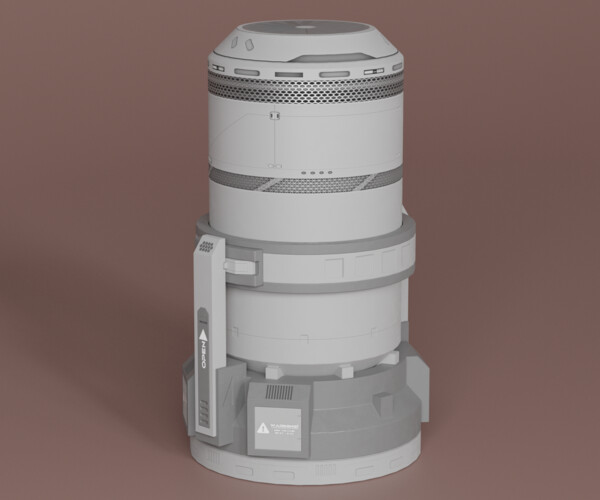 ArtStation SciFi Power Generator (GameReady) Game Assets