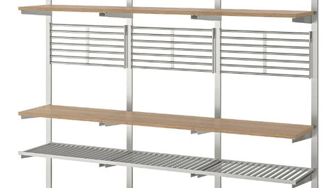 kungsfors suspension rail with shelf