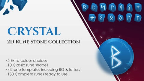 2d runestone asset collection (Crystal)