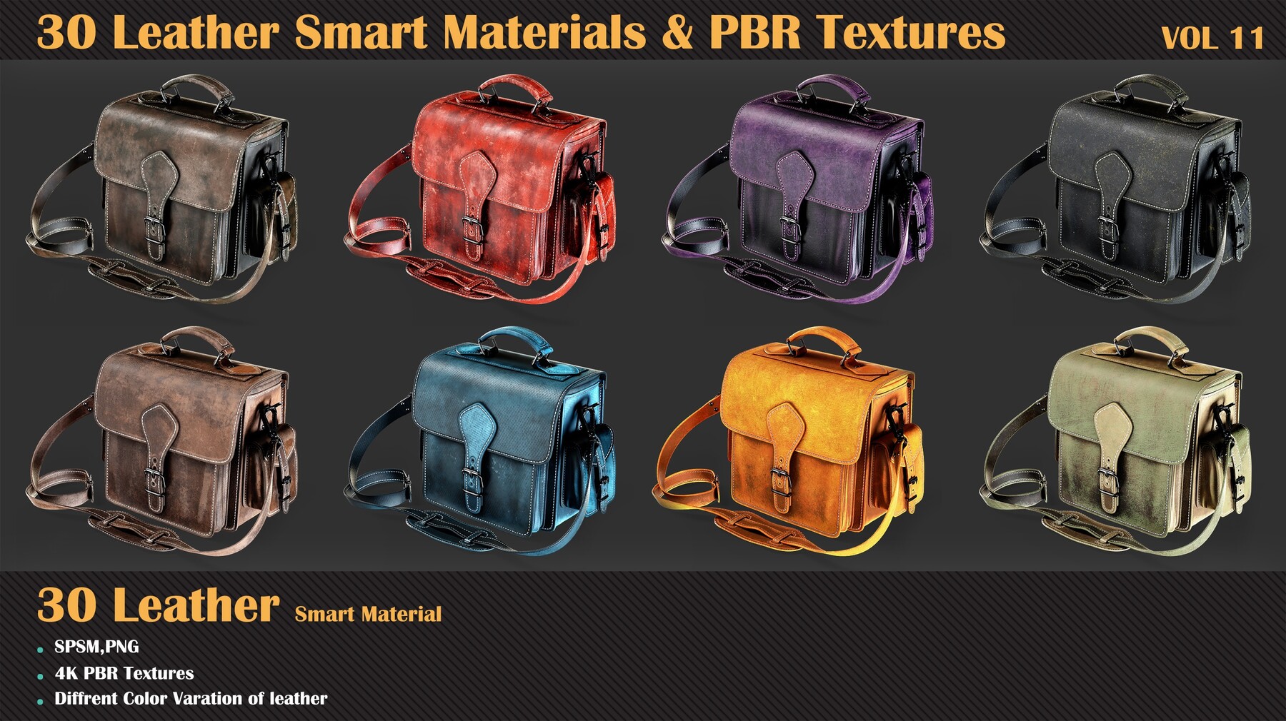 Leather Material V5 in Materials - UE Marketplace