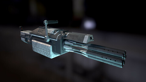 Futuristic minigun
