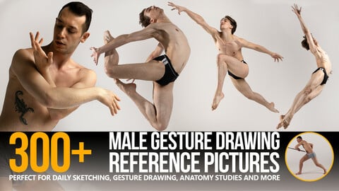 300+ Male Gesture Drawing Reference Pictures