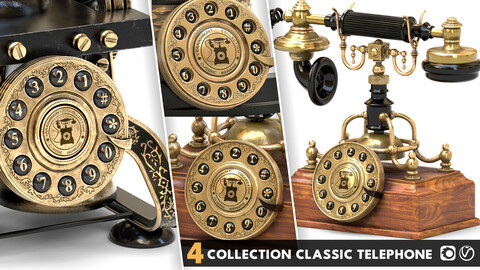 4 collection classic telephone