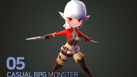 Casual RPG Monster - 5 Dark Elf