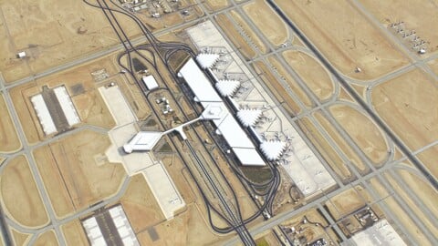 Riyadh King Khalid Airport - 3D model