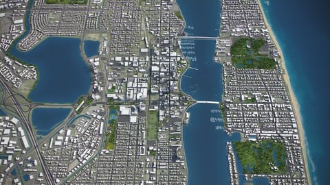 West Palm Beach - 3D city model