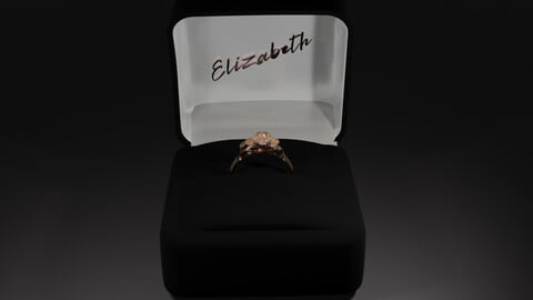 A ring with a diamond, free 3D model for you!