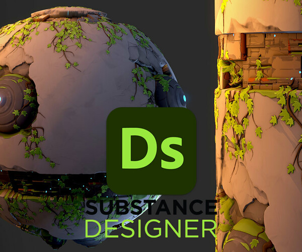 ArtStation - Stylized Sci-Fi Wall - Substance 3D Designer | Game Assets