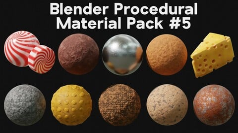 Blender Procedural Material Pack #5