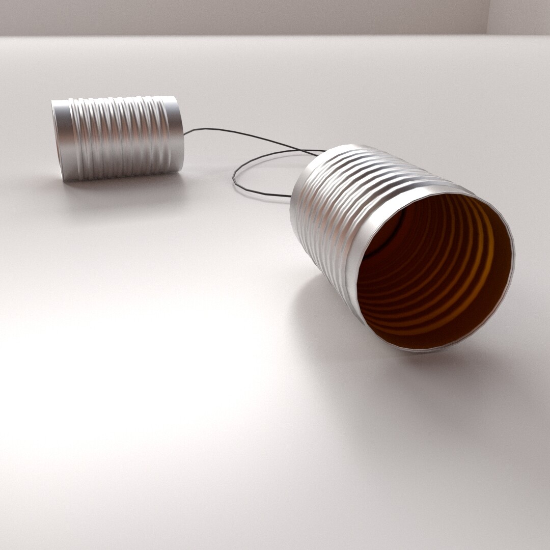 ArtStation Tin Can Telephone Game Assets