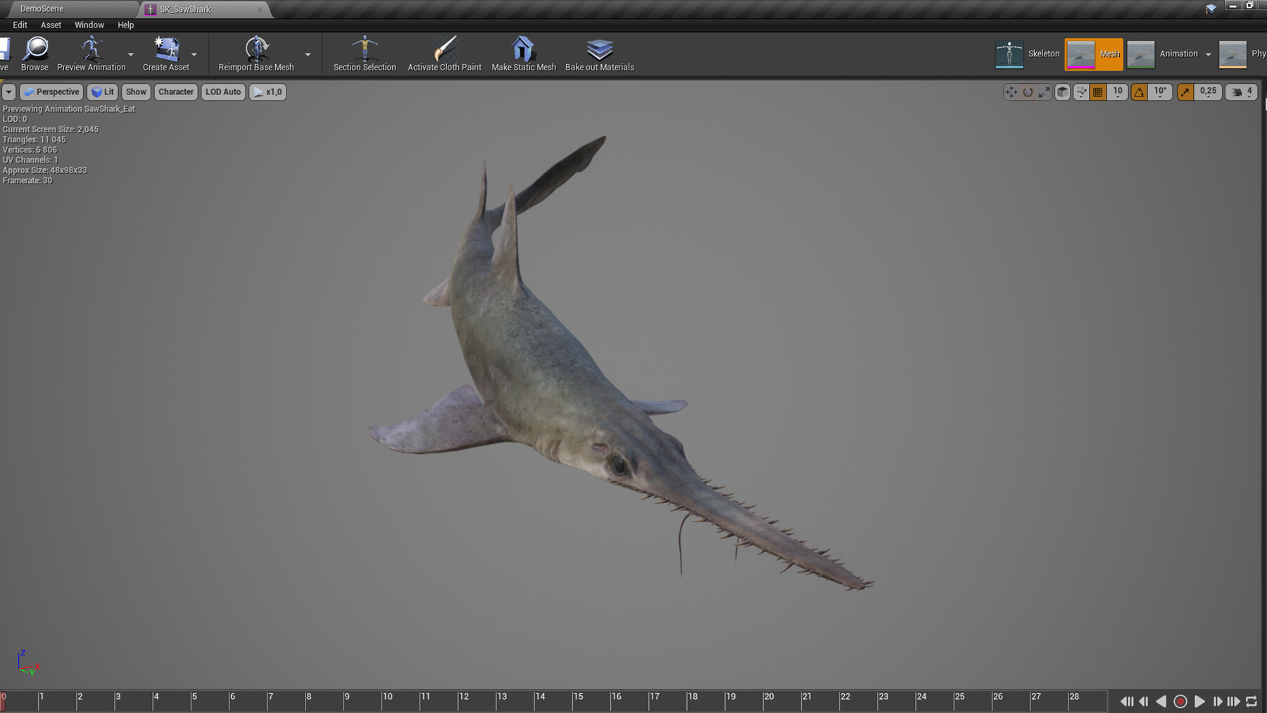 ArtStation Saw Shark Game Ready Game Assets