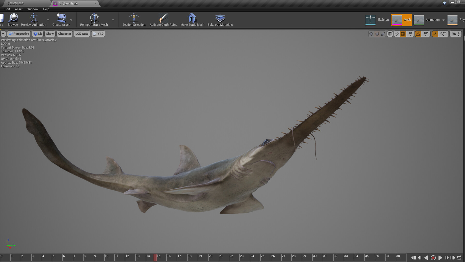 ArtStation Saw Shark Game Ready Game Assets