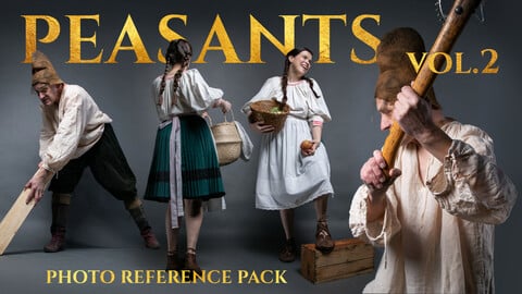 Peasants vol.2  Photo Reference Pack- 336 JPEGs