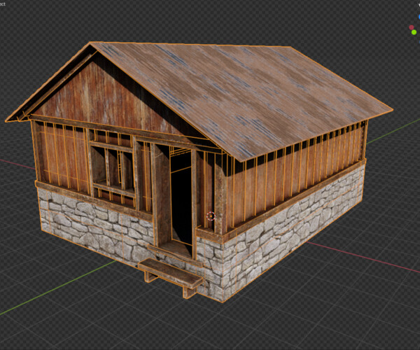 ArtStation - Wooden Hut | Game Assets