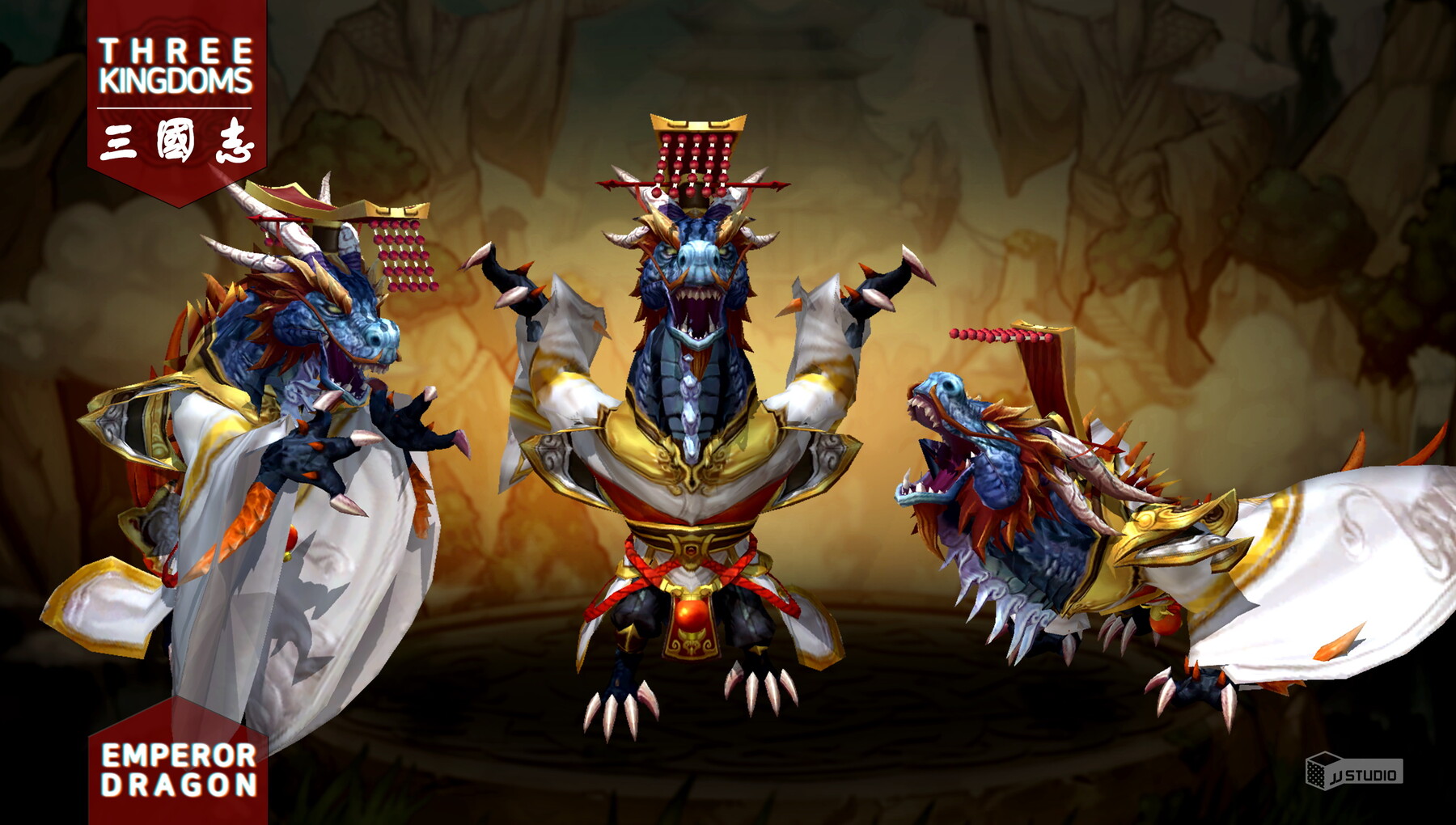JJ Studio Three kingdoms Boss Emperor Dragon