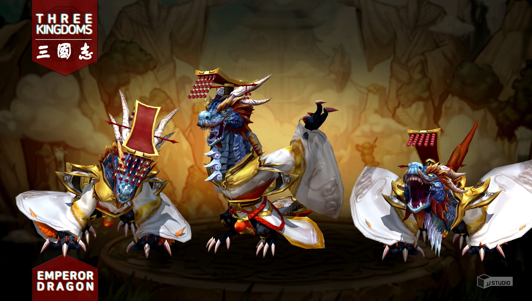 JJ Studio Three kingdoms Boss Emperor Dragon