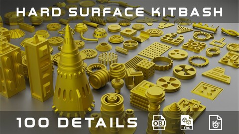 Sci-fi hard surface kitbash