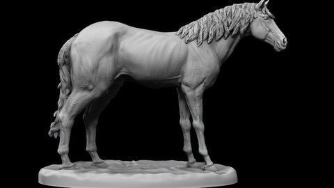 Horse - Tabletop scale - Ready to print