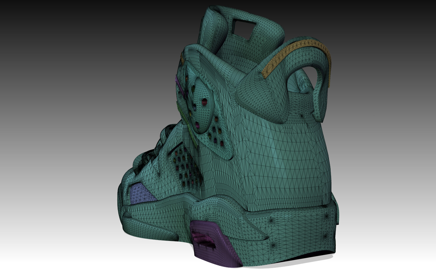 Macklemore Green Jordan ArtStation NIKE AIR JORDAN SHOES Low-poly Game  Assets, image size:1479x920