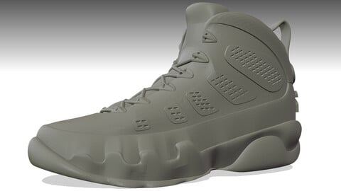 NIKE AIR JORDAN 9 SHOES low-poly